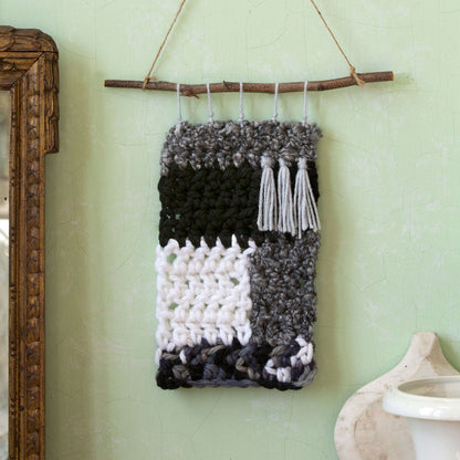 Red Heart Moonlit Crochet Wall Hangings Crochet Hangings made in Red Heart Mixology Prints Yarn