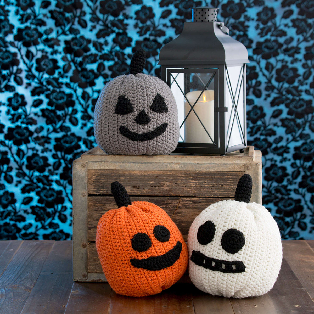 Crochet Pumpkins made in Red Heart With Love Yarn