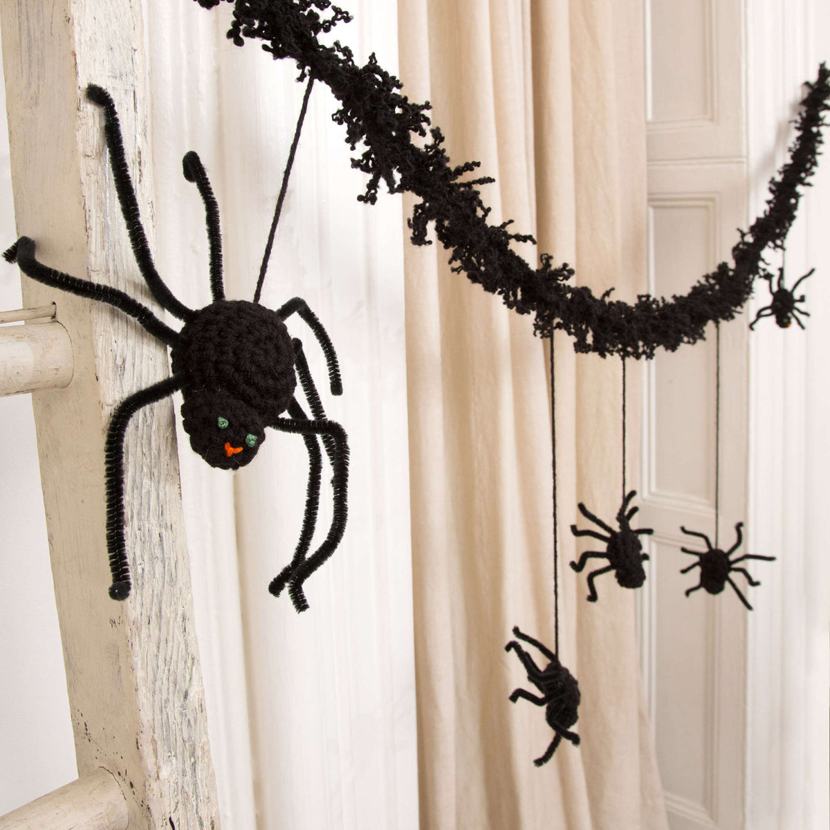 Crochet Garland made in Red Heart Boutique Yarn