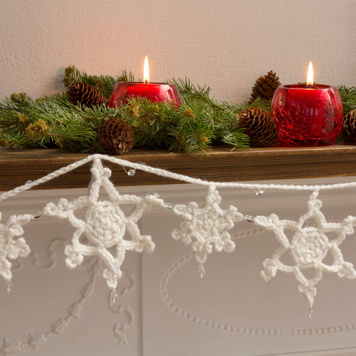 Crochet Interior Décor made in Red Heart Super Saver yarn