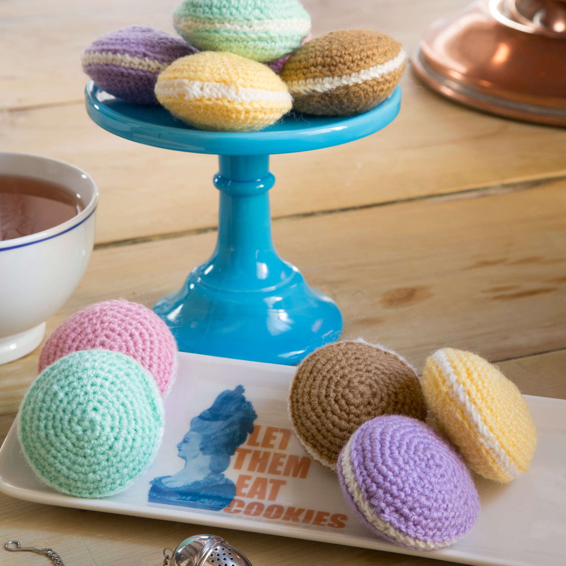 Free Red Heart Adorable Macarons Crochet Pattern