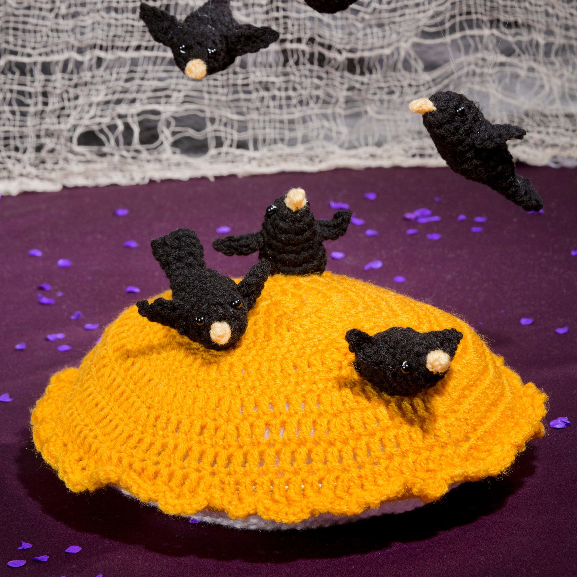 Free Red Crochet Heart Blackbirds Baked In A Pie Pattern