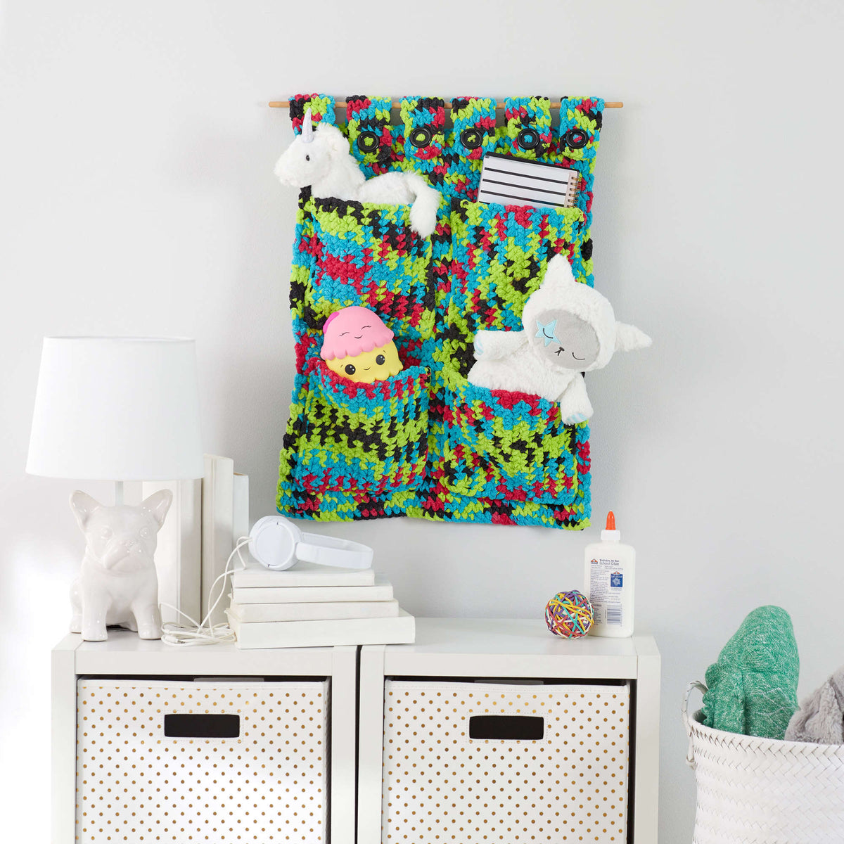 Crochet Hanging made in Red Heart Sweet Home Yarn