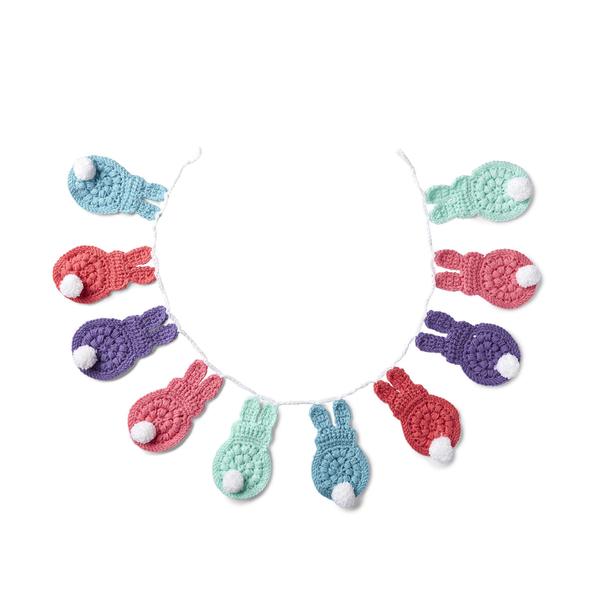 Crochet Garland made in Red Heart With Love Yarn