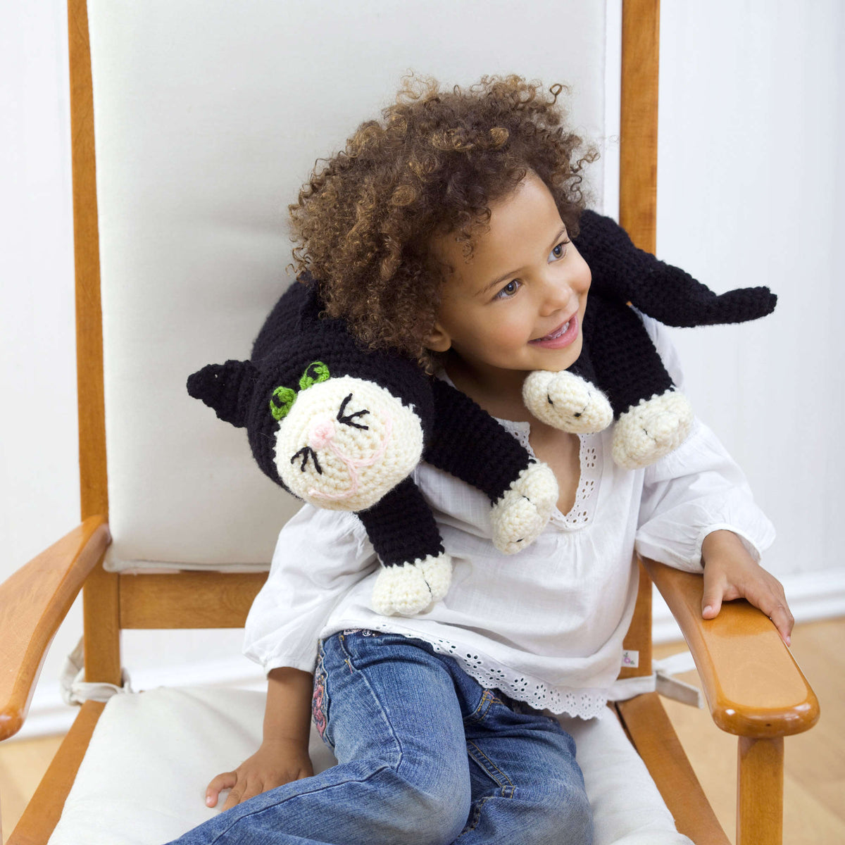 Crochet Pillow made in Red Heart Designer Sport Yarn