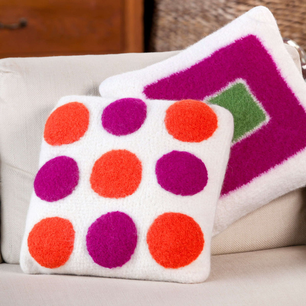 Crochet Holes made in Red Heart Full O' Sheep Yarn