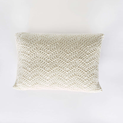 Red Heart Scallop Shell Crochet Pillow Crochet Pillow made in Red Heart Scrubby Smoothie Yarn