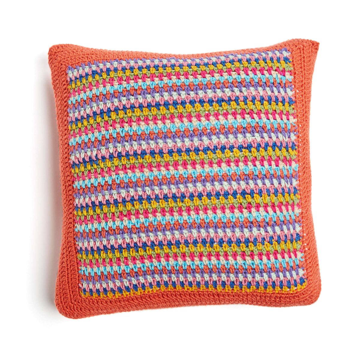 Crochet Pillow made in Red Heart Super Saver Yarn