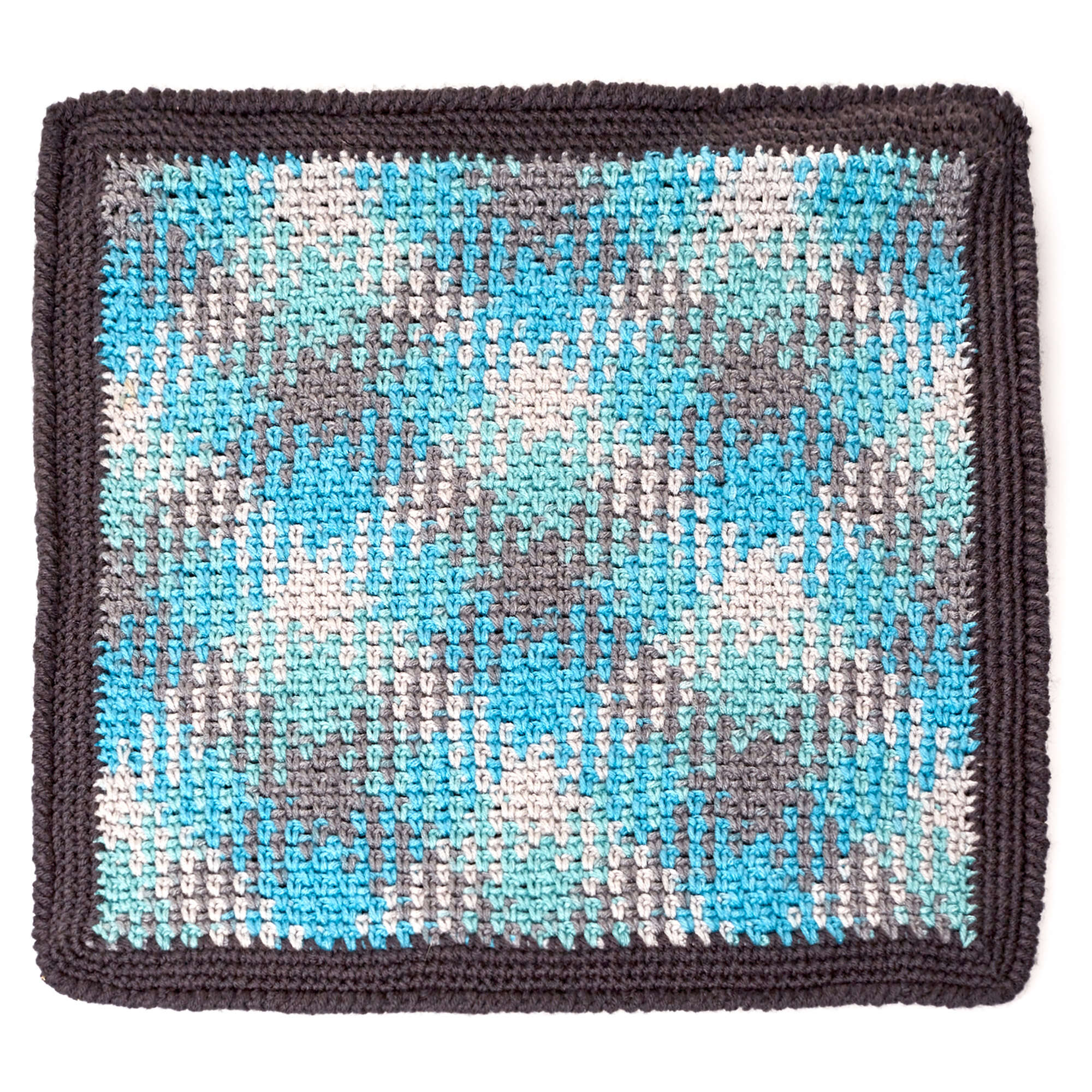 Free Red Heart Planned Pooling Argyle Pillow Crochet Pattern ...