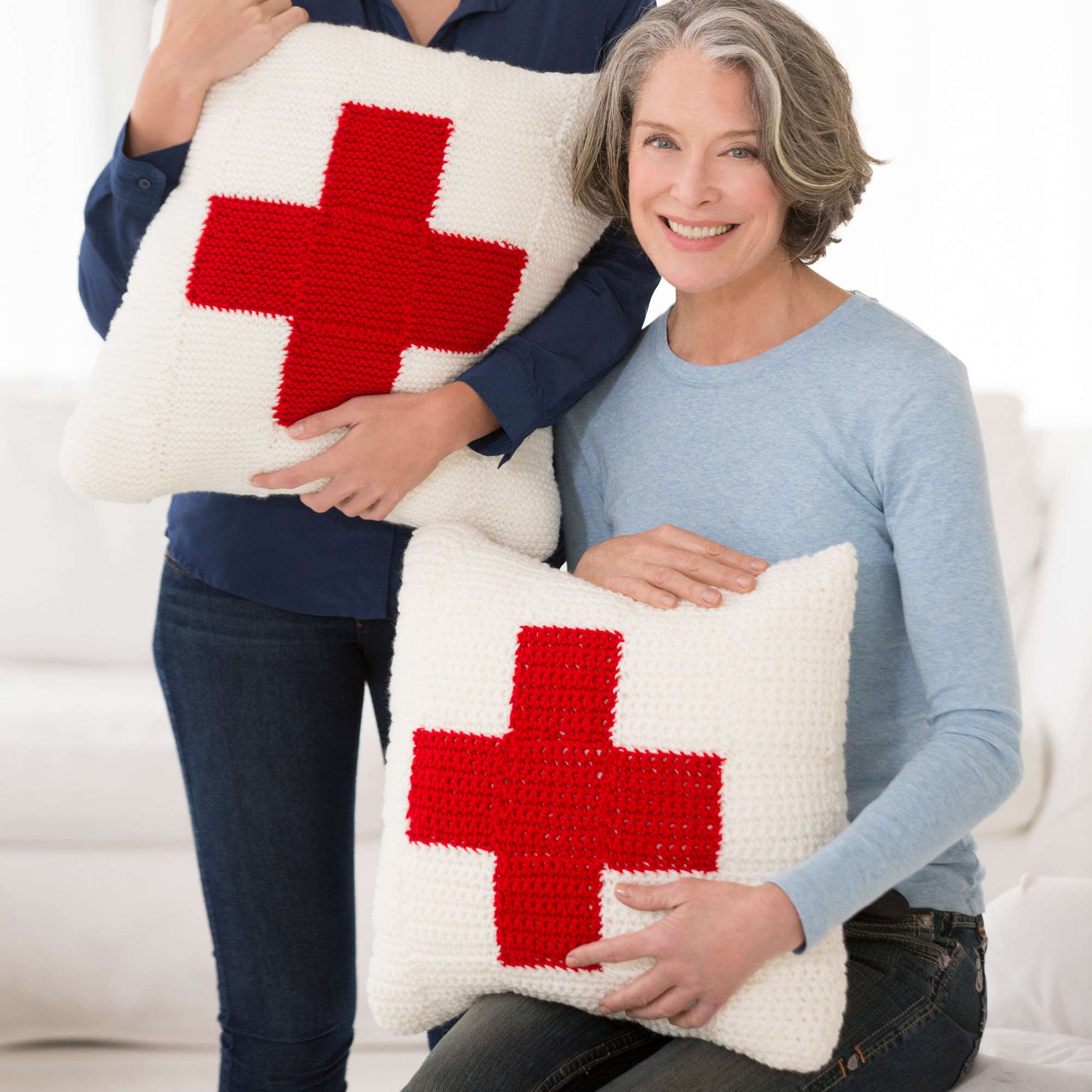 Free Red Heart Red Heart Cares Crochet Pillow Pattern