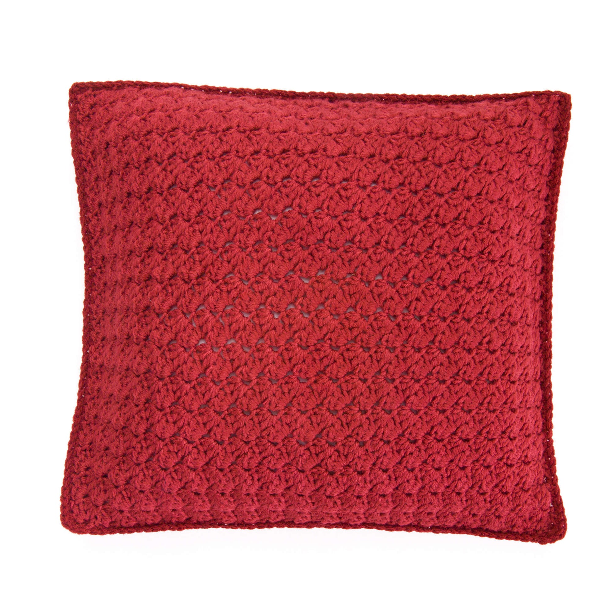 Free Red Heart Textured Pillow Trio Crochet Pattern