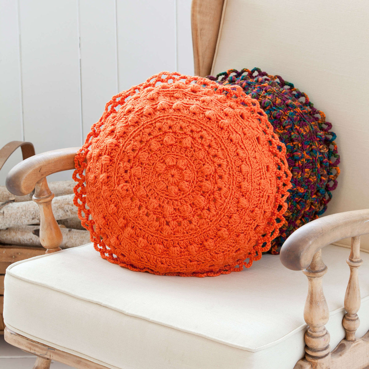 Crochet Pillows made in Red Heart Soft Yarn