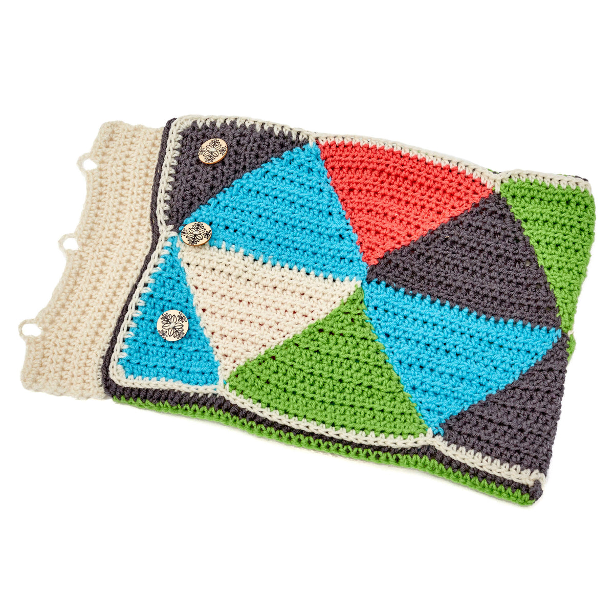 Crochet Pillow made in Red Heart Super Saver Yarn