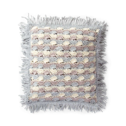 Red Heart Wheels Down Crochet Pillow Single Size