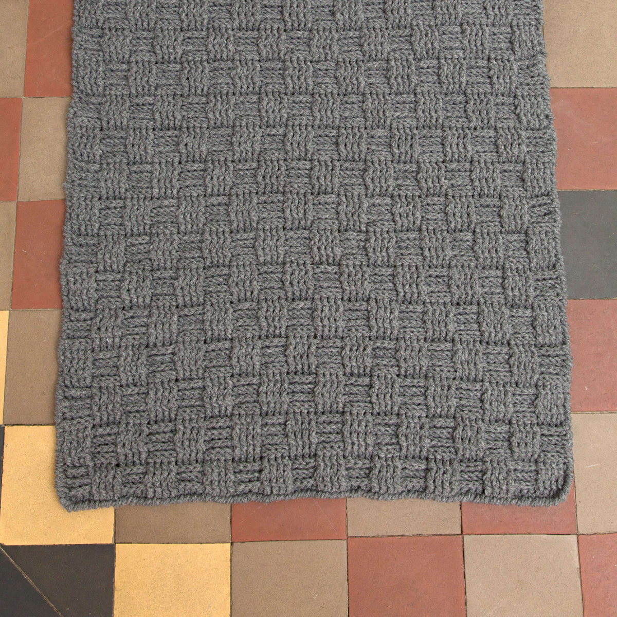 Crochet Rug made in Red Heart Comfort Chunky Yarn