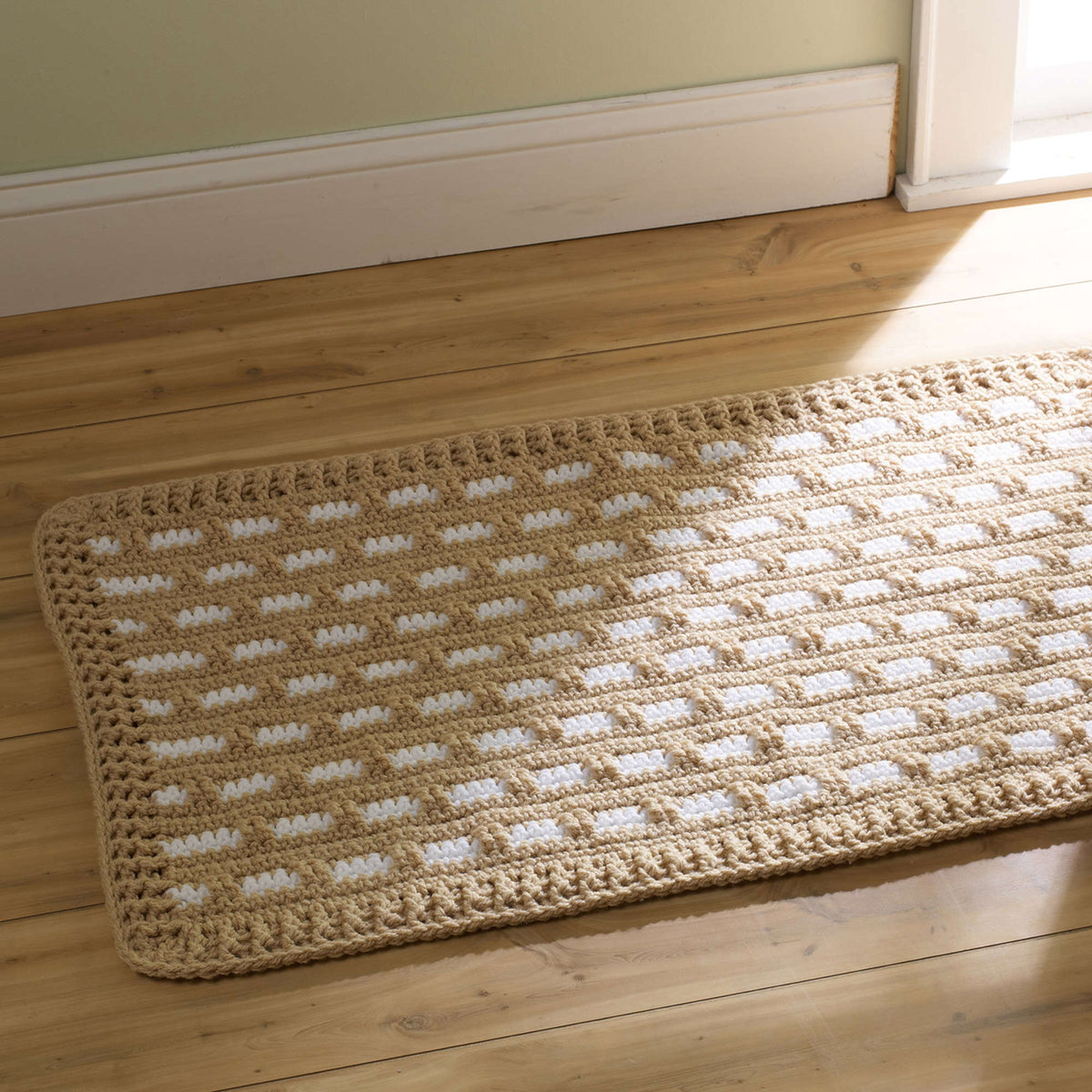 Crochet Rug made in Red Heart Super Saver Chunky Yarn