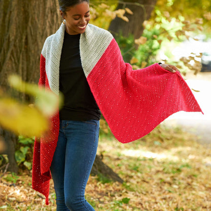 Red Heart All Angles Crochet Wrap Single Size