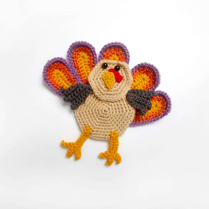 Red Heart Crochet Let's Talk Turkey Silverware Holder Crochet Holder made in Red Heart Super Saver Yarn