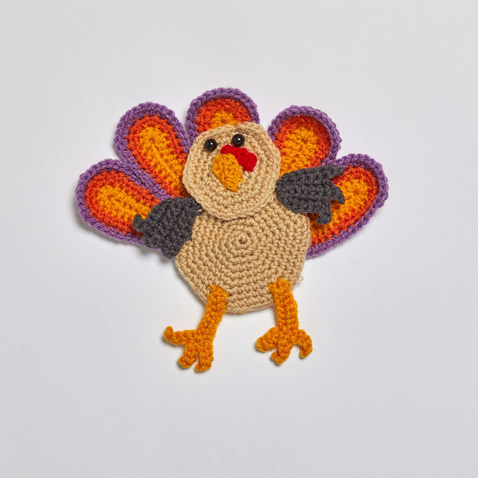 Free Red Heart Crochet Let's Talk Turkey Silverware Holder Pattern