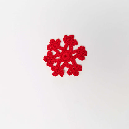 Red Heart Crocheted Snowflake Table Runner Crochet Runner made in Red Heart Super Saver Yarn