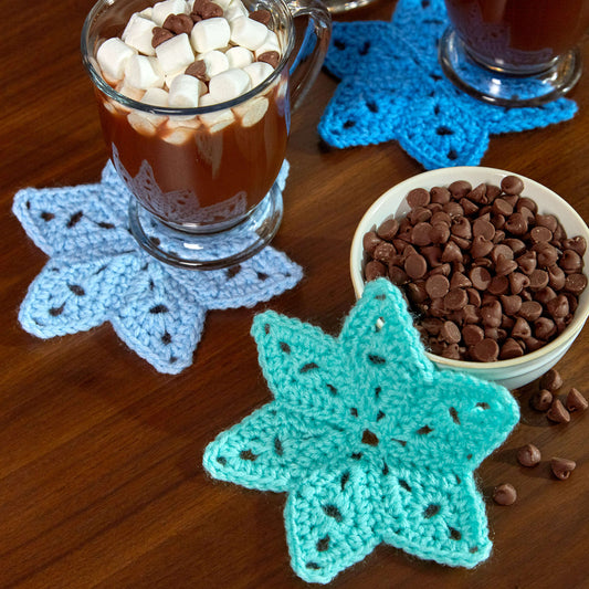 Red Heart Star Coasters