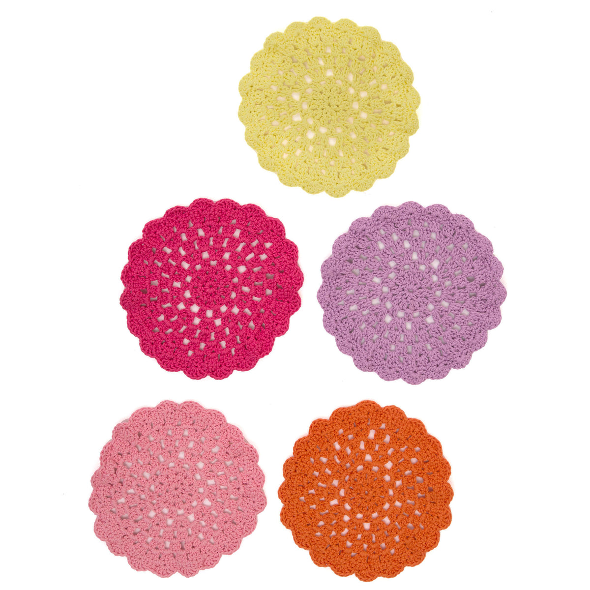 Crochet Dishcloth made in Red Heart Crème de la Crème Yarn