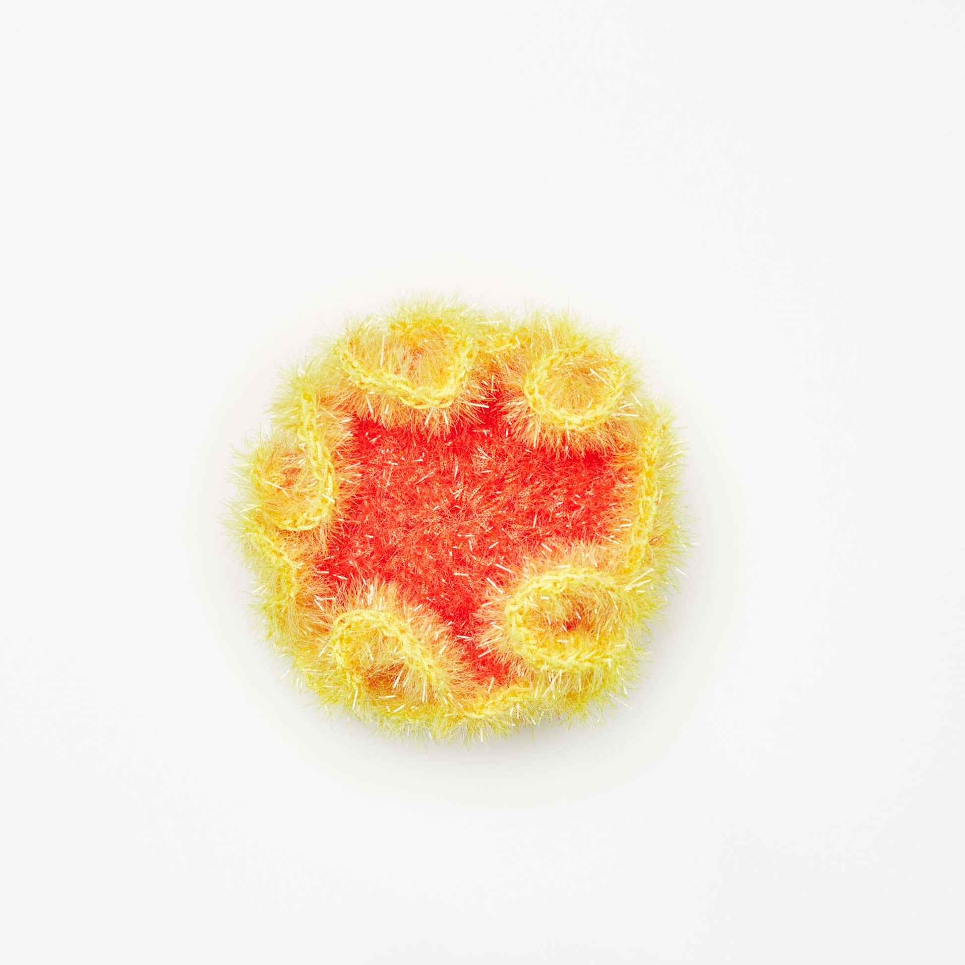 Free Red Heart Crochet Sparkle Bath Pouf Scrubby Pattern