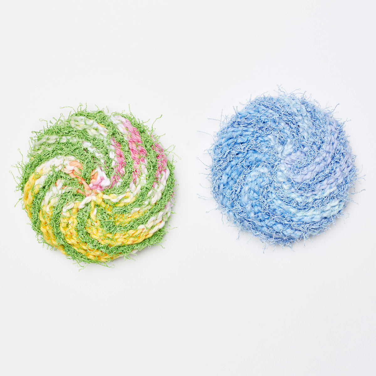 Crochet Scrubby made in Red Heart Crème de la Crème Yarn