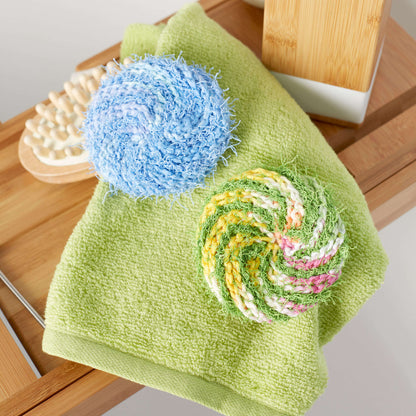 Red Heart Crochet Tunisian Round Scrubby Crochet Scrubby made in Red Heart Crème de la Crème Yarn