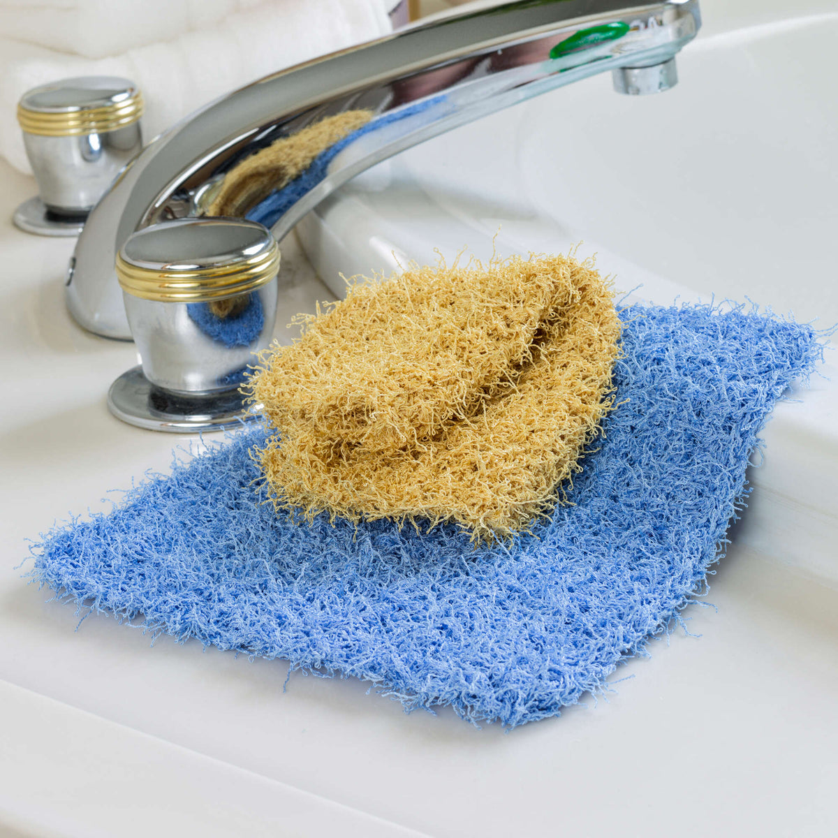 Crochet Scrubby made in Red Heart Scrubby Yarn