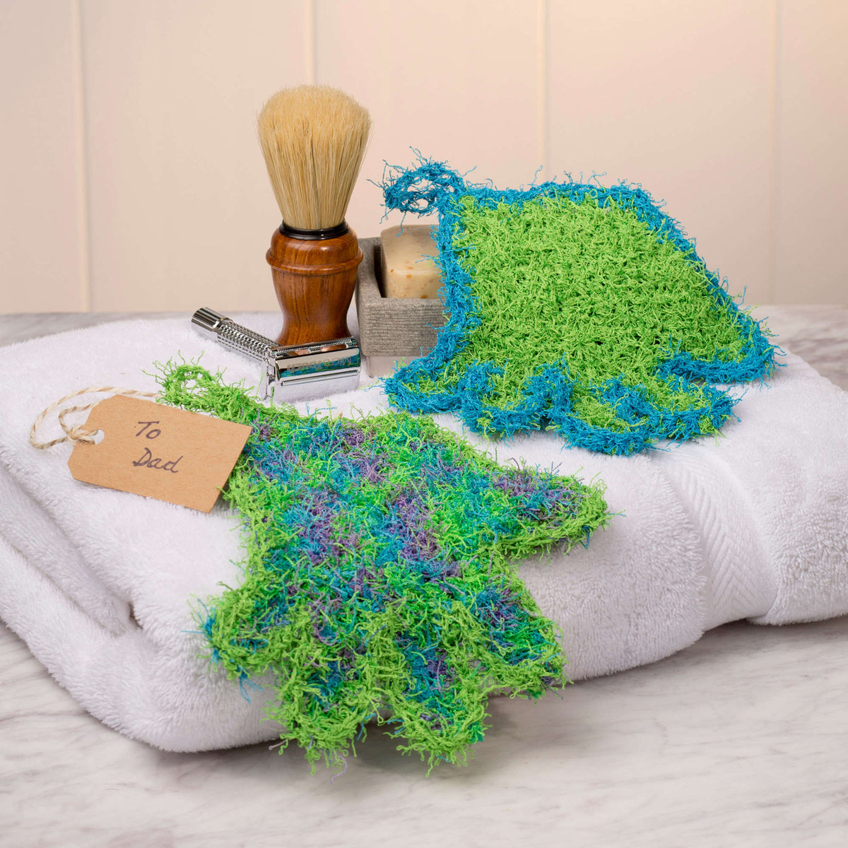 Crochet Scrubby made in Red Heart Scrubby Yarn