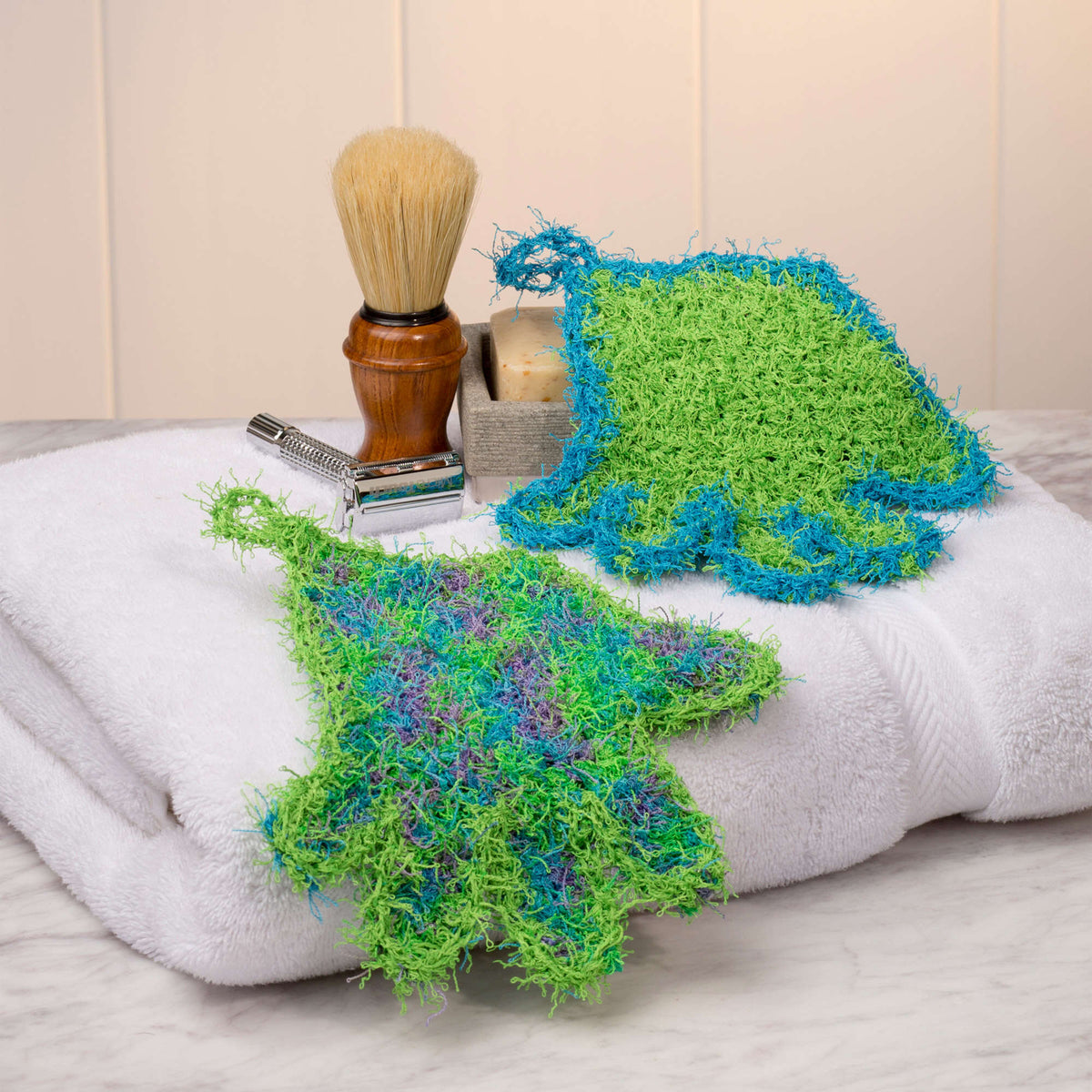 Crochet Scrubby made in Red Heart Scrubby Yarn