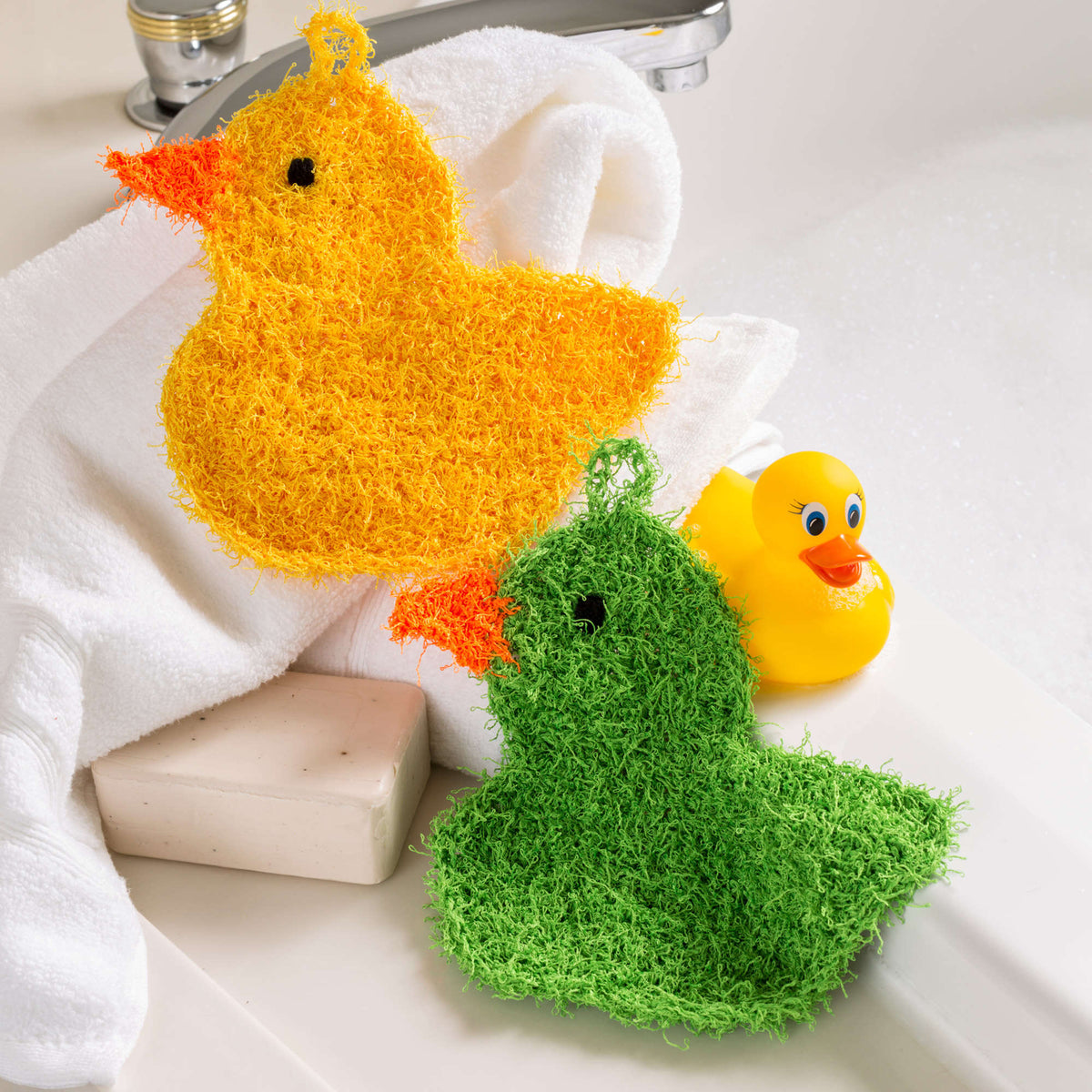 Crochet Scrubby made in Red Heart Scrubby Yarn