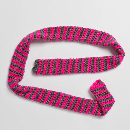 Red Heart Crochet Reflective Dog Leash Cover Crochet Dog Leash Cover made in Red Heart Reflective Yarn