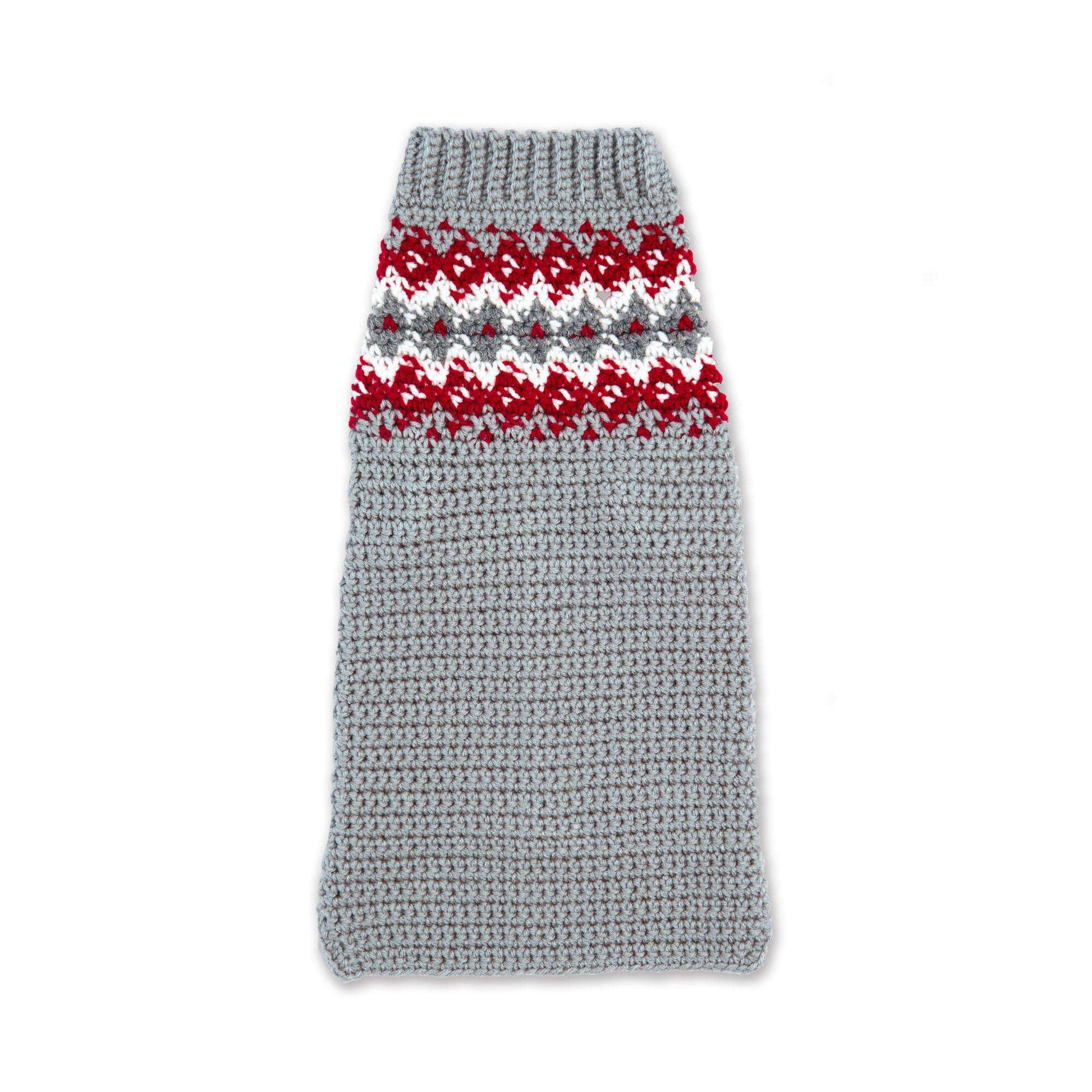 Free Red Heart Crochet Family Dog Sweater Pattern