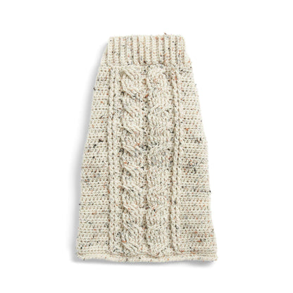 Red Heart Crochet Cables Dog Coat S