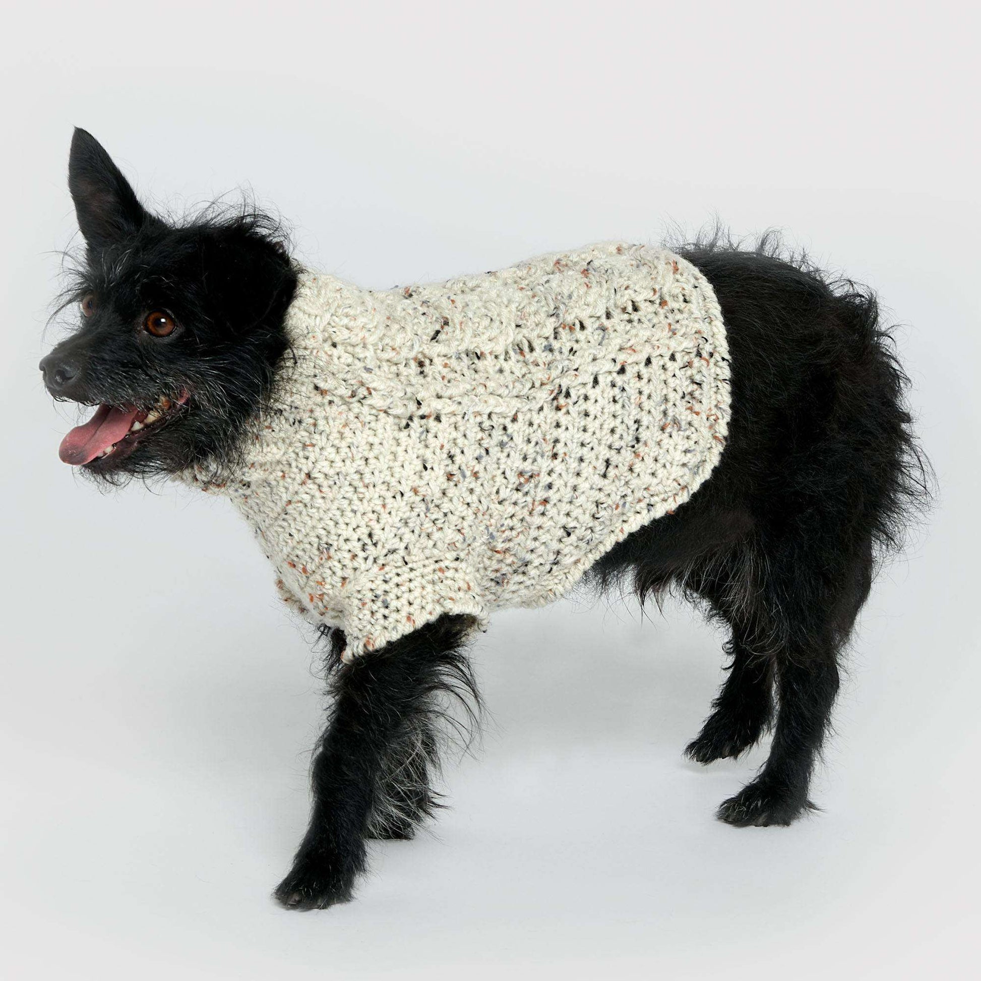 Free Red Heart Crochet Cables Dog Coat Pattern