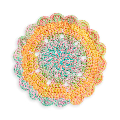 Red Heart Crochet Pet Dish Doily Single Size