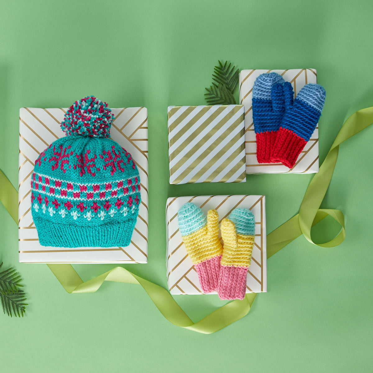 Crochet Mittens made in Red Heart With Love Yarn