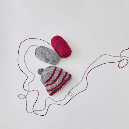 Red Heart Beginner Crochet Striped Hat Red Heart Beginner Crochet Striped Hat