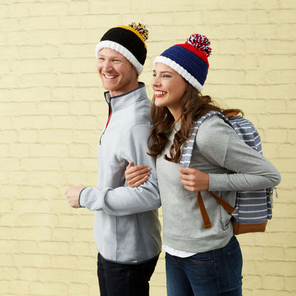 Red Heart Game-Day Crochet Hats Crochet Hat made in Red Heart Super Saver Yarn