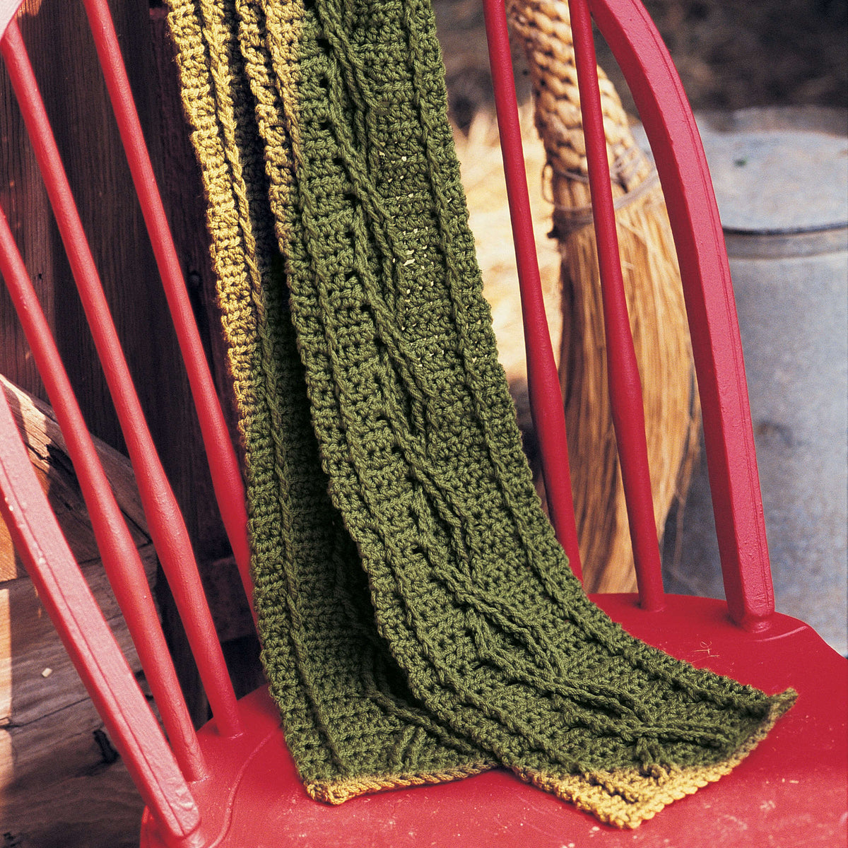 Crochet Scarf made in Red Heart Eco-Ways Yarn