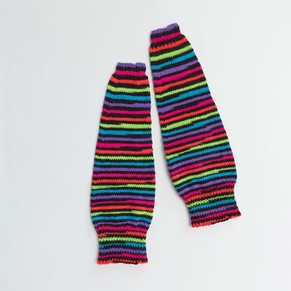 Knit Warmers made in Red Heart Super Saver Yarn