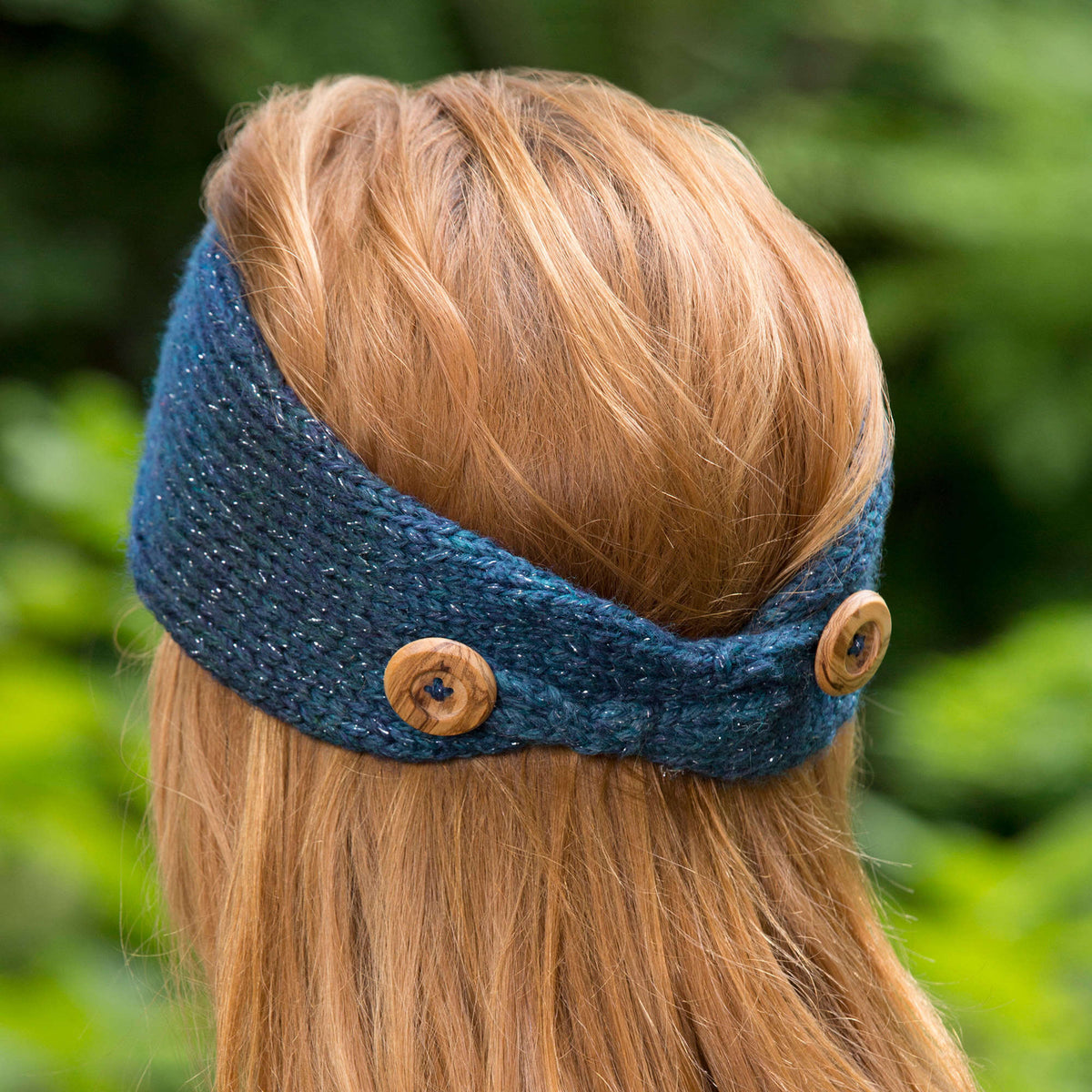 Knit Headband made in Red Heart Boutique Yarn