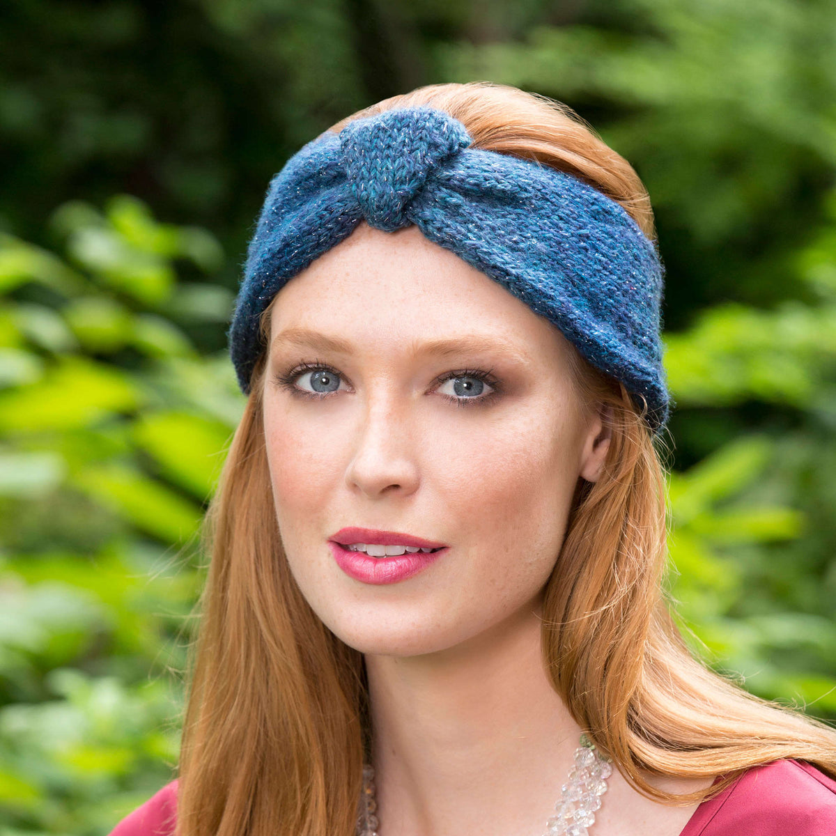 Knit Headband made in Red Heart Boutique Yarn