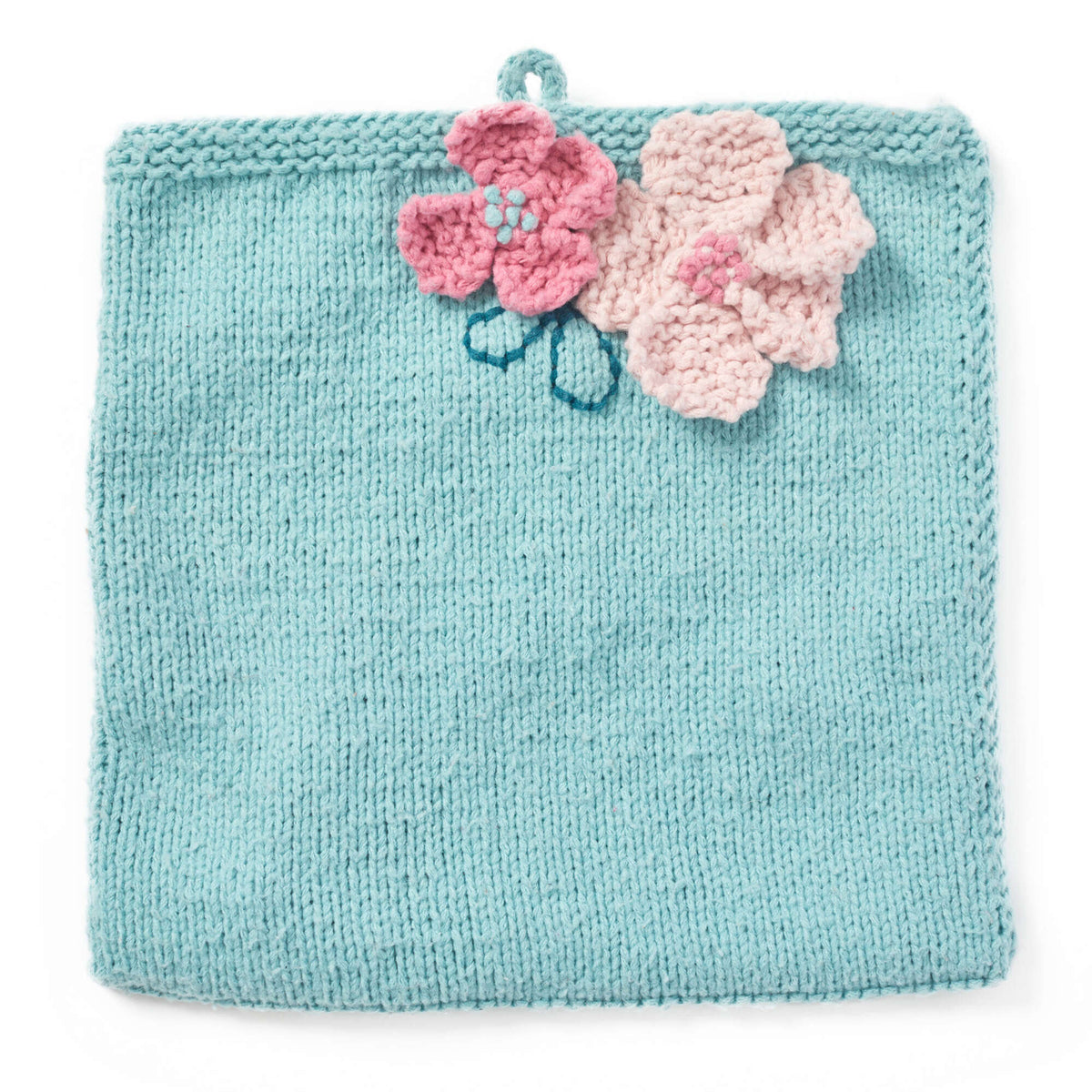 Knit Clutch made in Red Heart Amore Yarn