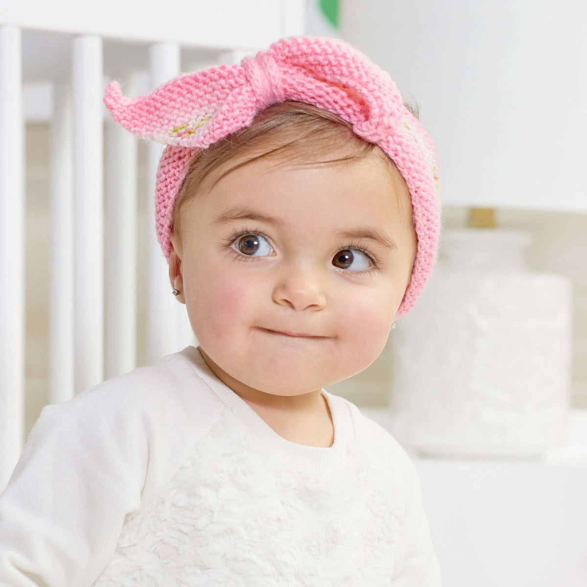 Knit Headband made in Red Heart Yarn