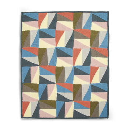 Red Heart Soft Focus Graphic Knit Blanket Single Size