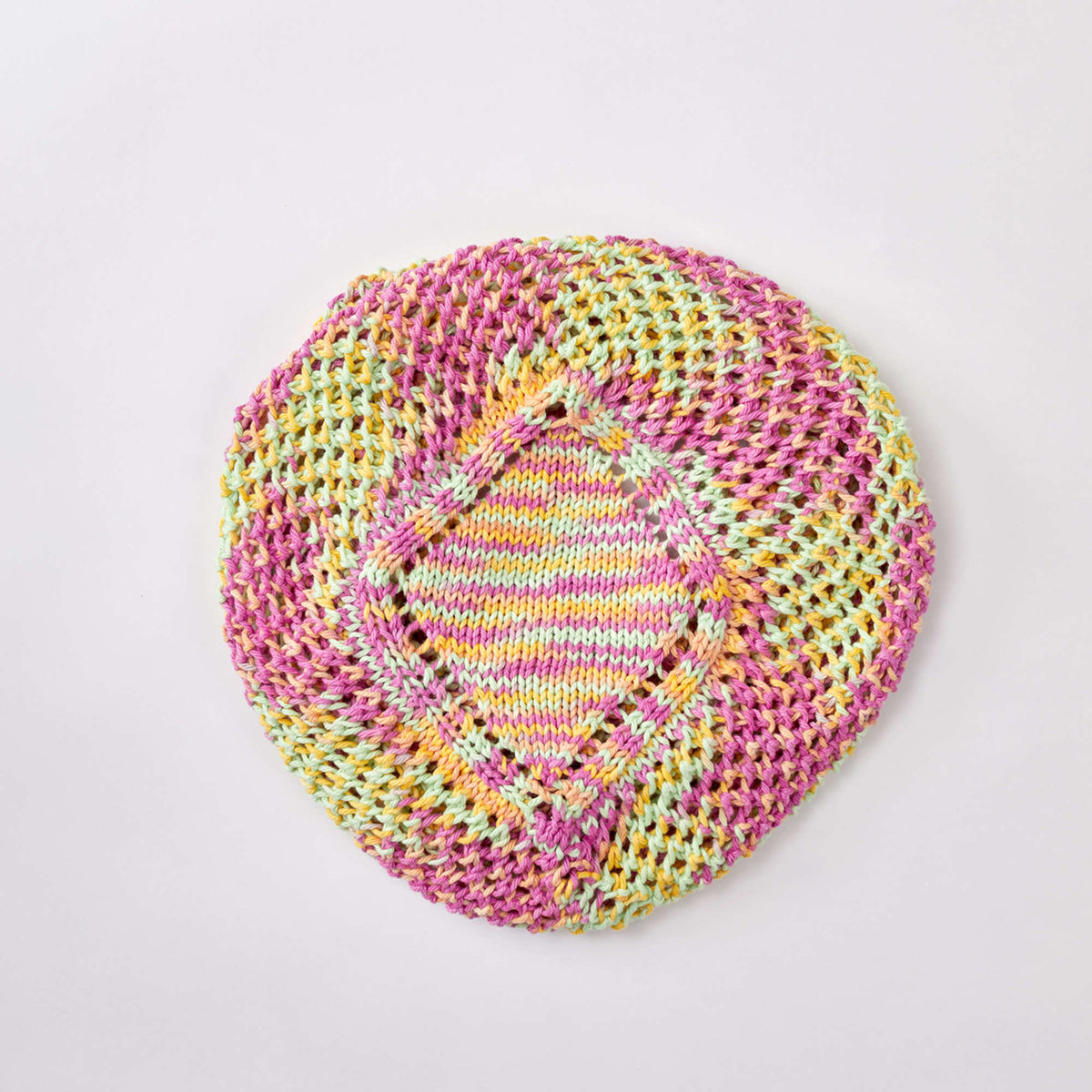 Knit Bag made in Red Heart Scrubby Smoothie Yarn