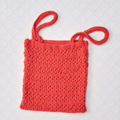 Red Heart Breezy Knit Market Bag Knit Bag made in Red Heart Super Saver Chunky Yarn